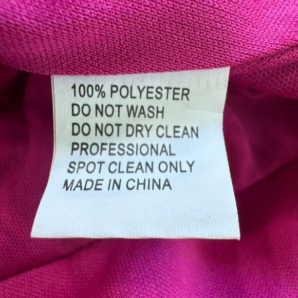 Mac Duggal Gown 26531 Size 6 Magenta Charmeuse Halter Soft Tie Waist High Slit - Picture 12 of 14